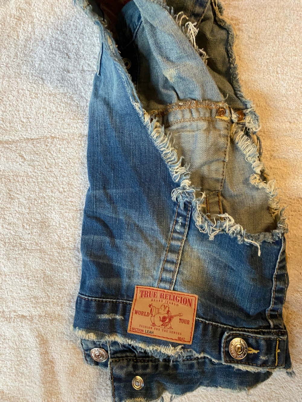 Nordstrom true religion Denim Vest - Blue - Picture 3 of 3